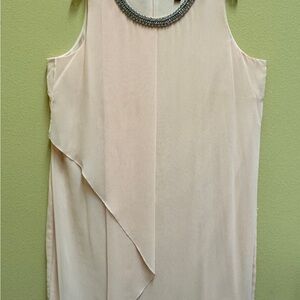 Peach Asymmetrical Sheath Dress